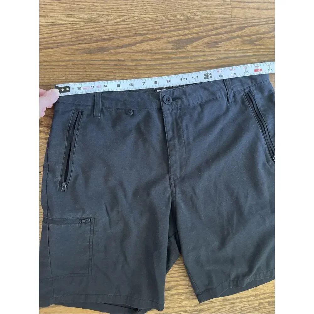 Dravus Men’s Hybrid Board Shorts Size 32 Black Swim Surf Skate Heading Nowhere